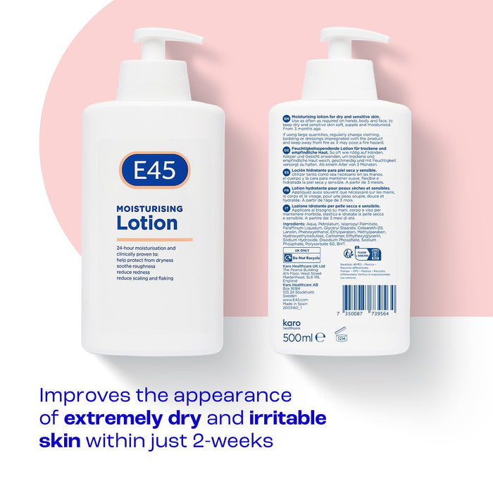 E45 Lotion Pump - 500ml - Creams & Lotions at MyPerfumeShop by E45