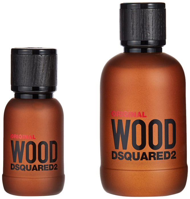 Dsquared2 Original Wood 2 Piece Gift Set: Eau de Parfum 100ml - Eau de Parfum 30ml - Gift Set at MyPerfumeShop by Dsquared2