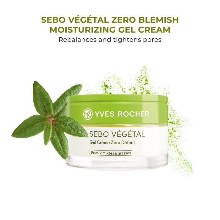 Yves Rocher Sebo Vegetal Zero Blemish Gel Cream 50ml - Gel Cream at MyPerfumeShop by Yves Rocher