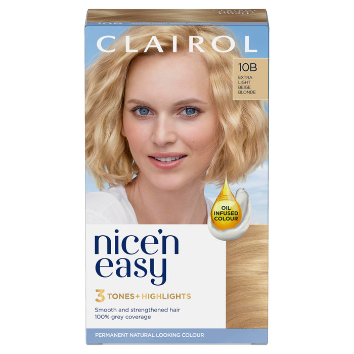 Nice & Easy Care Colour Extra Light Beige Blonde 10B - Colourants at MyPerfumeShop by Clairol