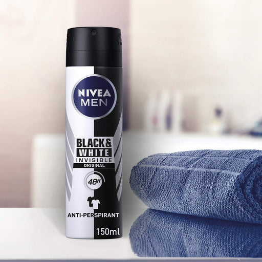 Nivea For Men Anti-Perspirant Deodorant Black & White - Personal Hygiene at MyPerfumeShop by Nivea