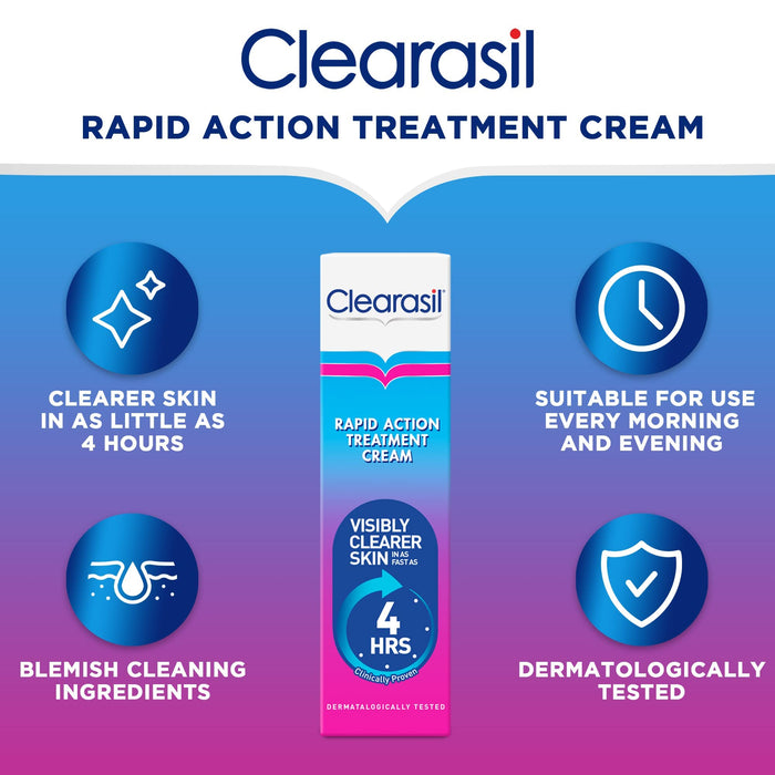 Clearasil Ultra Dual Action Treatment Cream - 25ml - Regime Skin Care at MyPerfumeShop by Clearasil