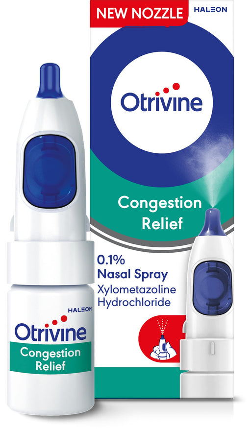 Otrivine Congestion Relief Nasal Spray 10ml - Cough &Colds at MyPerfumeShop by Otrivine