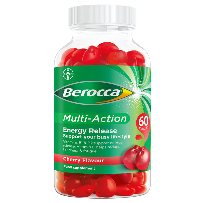 Berocca Multi-Action 60 Gummies Cherry - Adult Multi Vits at MyPerfumeShop by Berocca