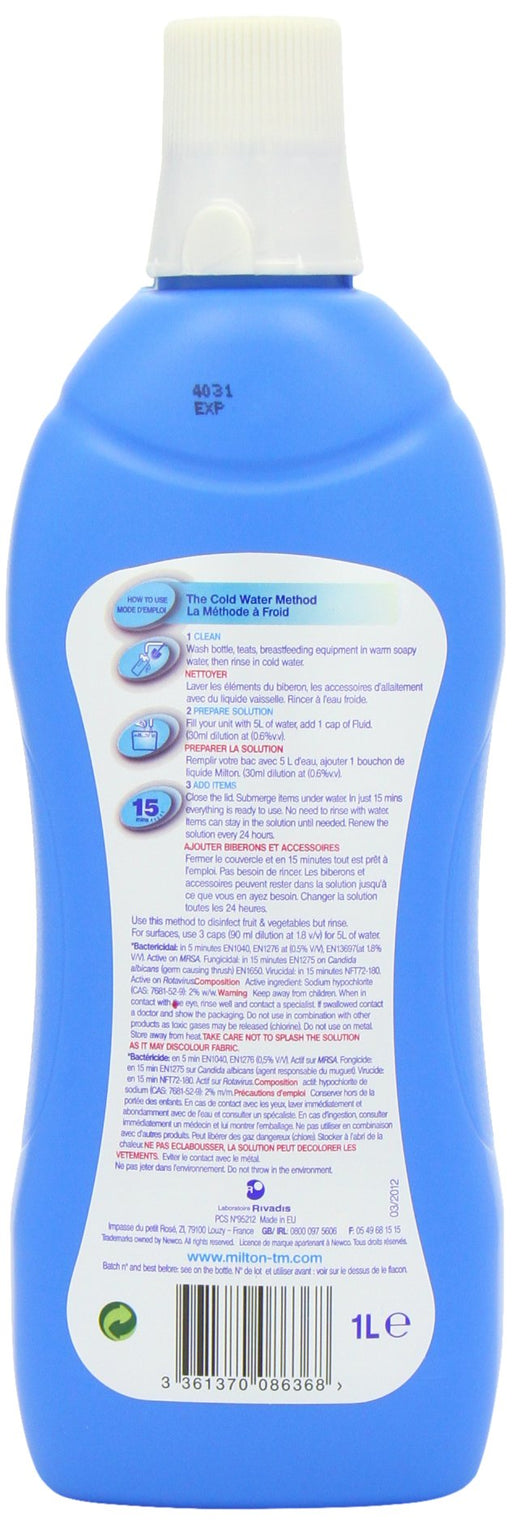 Milton Sterilising Fluid - 1000ml - Sterilisation at MyPerfumeShop by Milton