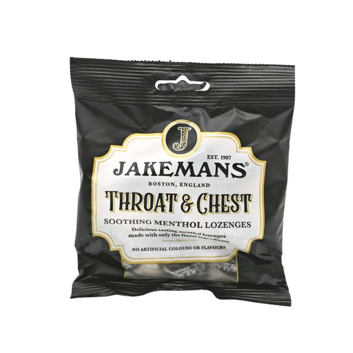 Jakemans Throat & Chest Soothing Menthol Lozenges - 73g - Cough &Colds at MyPerfumeShop by Jakemans