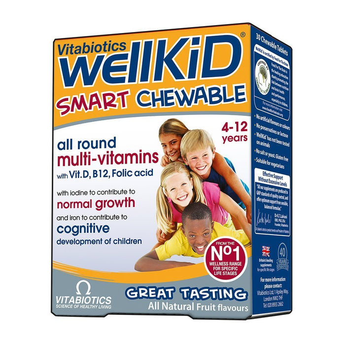 Vitabiotics Wellkid Chewable 30 Tablets - Children at MyPerfumeShop by Wellkid