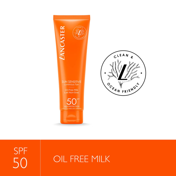 Lancaster Sun Sensitive Luminous Tan Oil-Free Milk SPF50 150ml - Sun Protection at MyPerfumeShop by Lancaster