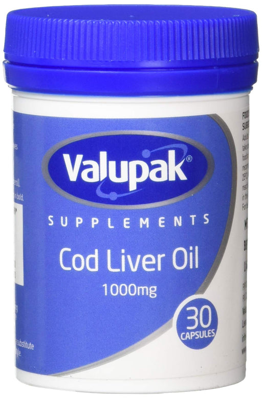 Valupak Cod Liver Oil 30 Capsules - Joint Care at MyPerfumeShop by Valupak