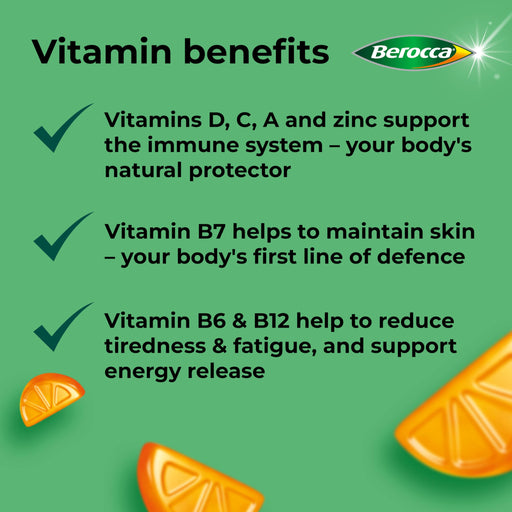 Berocca Immuno 60 Gummies Orange - Adult Multi Vits at MyPerfumeShop by Berocca