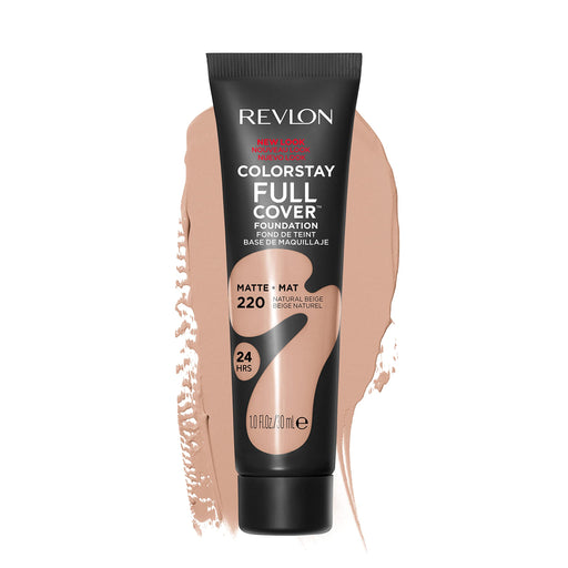 Revlon Colorstay Full Cover Matte 220 Natural Beige Foundation 30ml - Foundation at MyPerfumeShop by Revlon