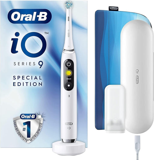 Oral-B iO9 White IMMERSE Toothbrush + Pouch - Rotating at MyPerfumeShop by Oral-B