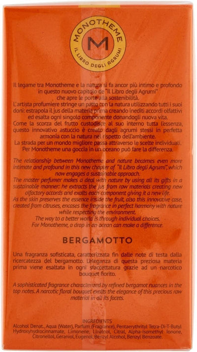 Monotheme Bergamotto Eau de Toilette 100ml - Eau de Toilette at MyPerfumeShop by Monotheme