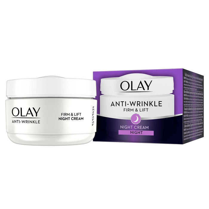 Olay Anti-Wrinkle Firm & Lift Night Cream - 50ml - Regime Skin Care at MyPerfumeShop by Olay