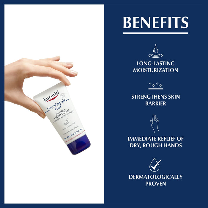 Eucerin UreaRepair Plus 5% Urea Hand Cream 75ml - Hand & Nail Creams at MyPerfumeShop by Eucerin