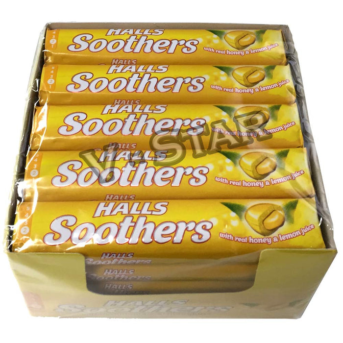 Halls Soothers Honey & Lemon 20 Pack x 10 - Cough &Colds at MyPerfumeShop by Halls