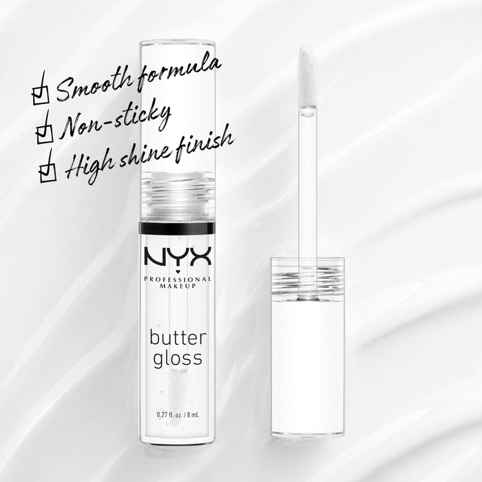 NYX Butter Gloss Lip Gloss 8ml - Clear