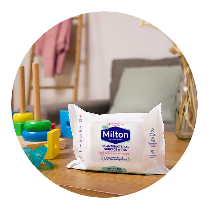 Milton Anti-Bacterial Surface Wipes x 30 - Sterilisation at MyPerfumeShop by Milton