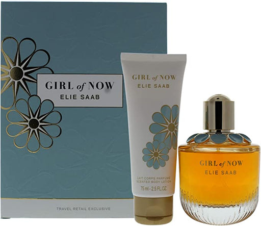 Elie Saab Girl Of Now 2 Piece Gift Set: Eau De Parfum 50ml - Body Lotion 75ml - Gift Set at MyPerfumeShop by Elie Saab