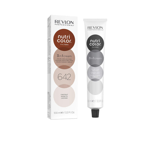 Revlon Nutri Color Filters 3 in 1 Cream Hair Colourant 100ml - 642 Chestnut - Semi-Permanent Colour at MyPerfumeShop by Revlon