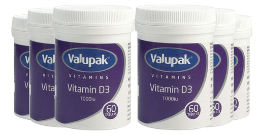 Valupak Vitamin D3 60 Tablets - Bone Care at MyPerfumeShop by Valupak