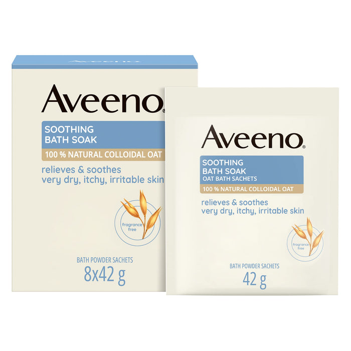 Aveeno Body Soothing Qats Sachets - 8x42g - Bath & Shower at MyPerfumeShop by Aveeno