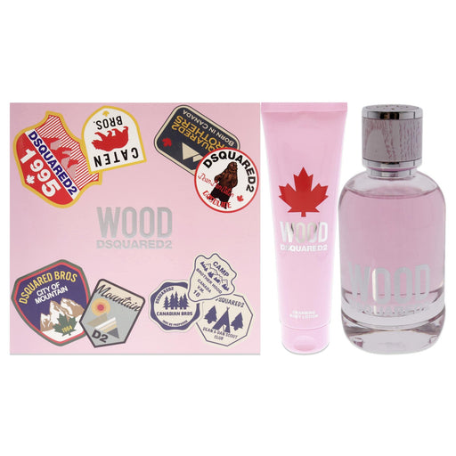 DSquared² Wood For Her Gift Set 100ml EDT + 150ml Body Lotion - Fragrance at MyPerfumeShop by DSquared²