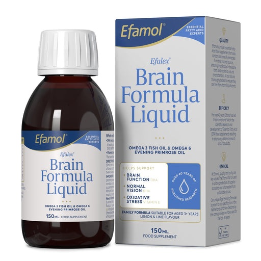 Efamol Brain Efalex Brain Formula Lemon & Lime Liquid - 150ml - Energy & Mind at MyPerfumeShop by Efamol