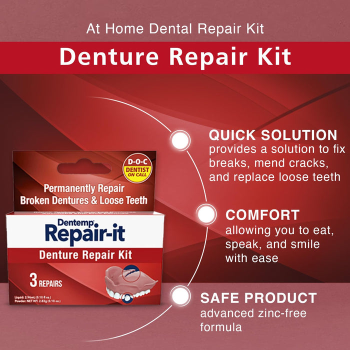 Dentemp Denture Repair - First Aid at MyPerfumeShop by Dentemp