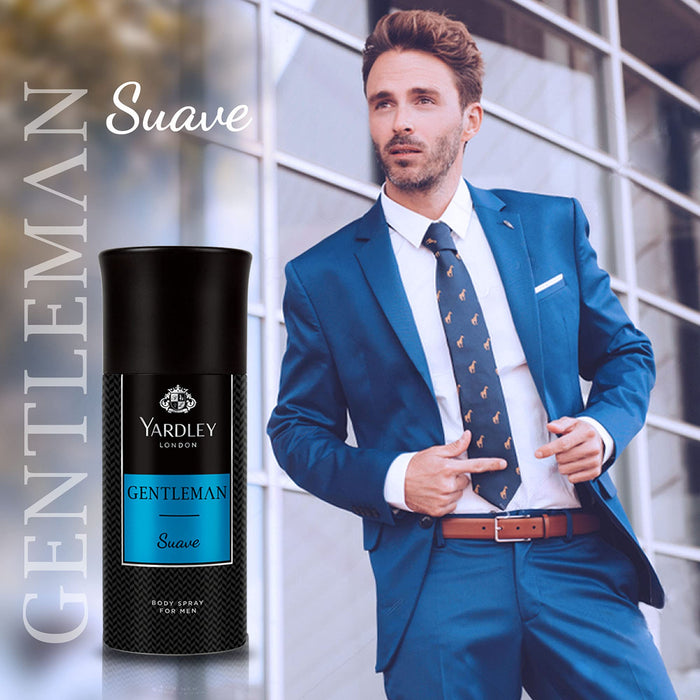 Yardley Gentleman Suave Body Spray 150ml - Bath & Body at MyPerfumeShop by Yardley London