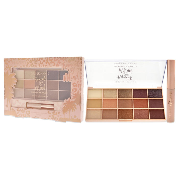 Sunkissed Tropical State of Mind Eye Shadow Palette 15 x 1.7g Eye Shadow + 4ml Mascara - Cosmetics at MyPerfumeShop by Sunkissed