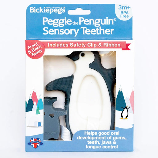 Bickiepegs Peggie The Penguin Sensory Clip On Teether - Teething Acces at MyPerfumeShop by Bickiepegs