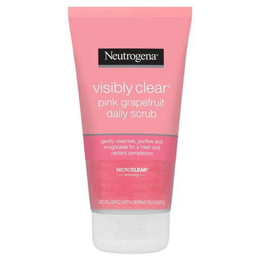 Neutrogena Visibly Clear Pink Grapefruit Daily Scrub - 150ml - Regime Skin Care at MyPerfumeShop by Neutrogena