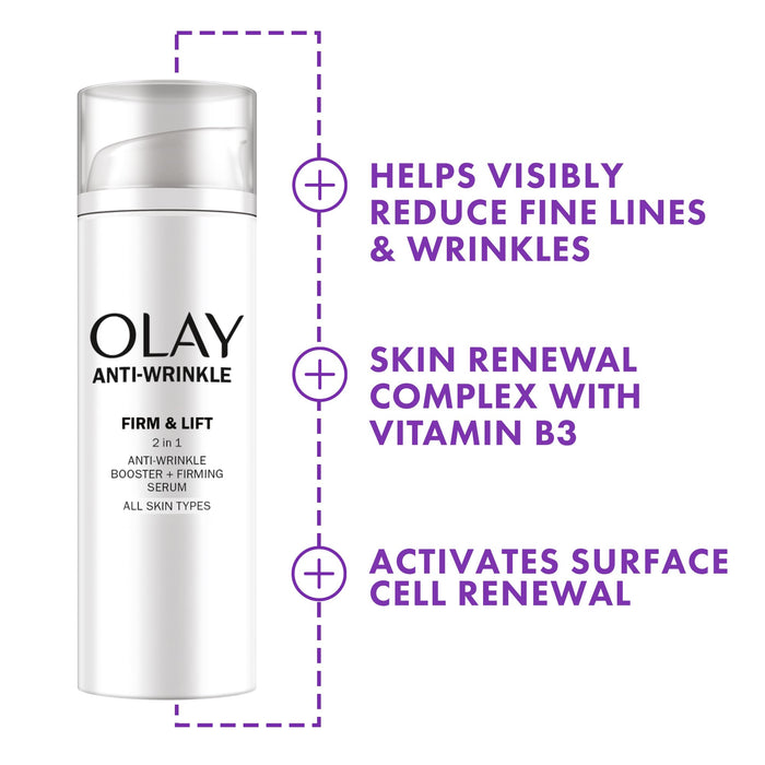 Olay Anti-Wrinkle Firm & Lift 2In1 Cream & Serum - 50ml - Regime Skin Care at MyPerfumeShop by Olay