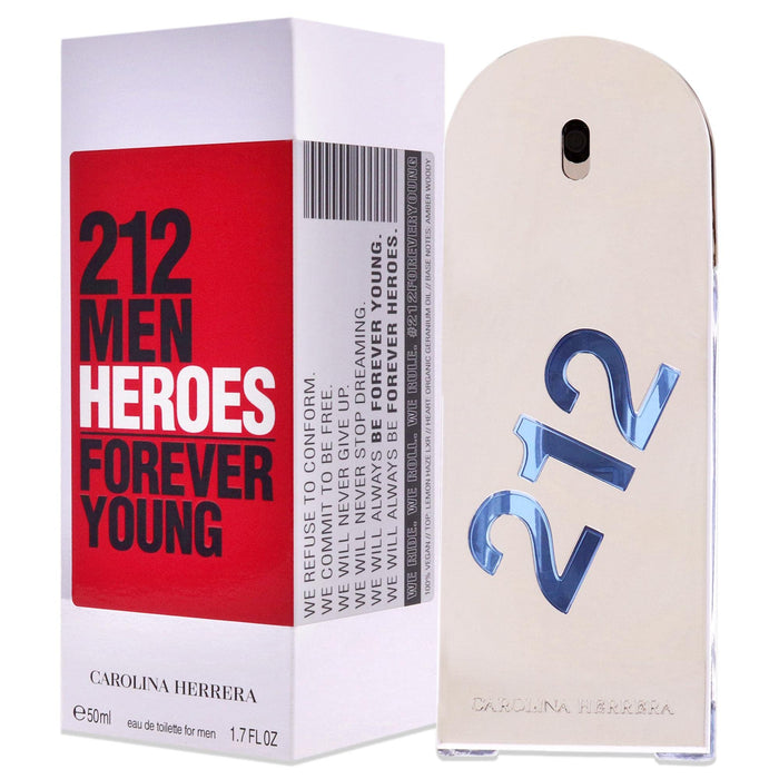 Carolina Herrera 212 Men Heroes Forever Young Eau De Toilette 50ml - Eau de Toilette at MyPerfumeShop by Carolina Herrera