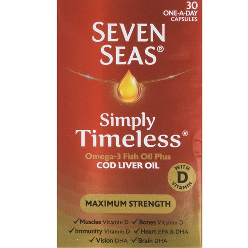 Seven Seas Cod Liver Oil 60 Capsules - Joint Care at MyPerfumeShop by Seven Seas