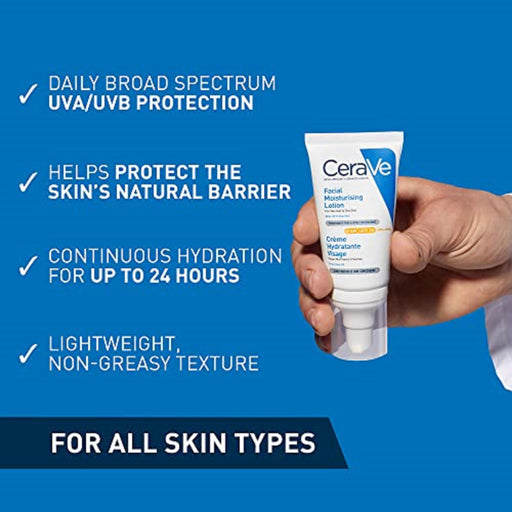 CeraVe AM Facial Moisturising Lotion SPF25 - 52ml - Regime Skin Care at MyPerfumeShop by Cerave