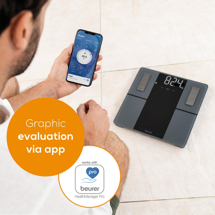 Beurer Smart Bluetooth Analyser scale - Digital Bathroom Scales at MyPerfumeShop by Beurer