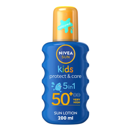 Nivea Sun Kids Coloured Spray SPF50 - 200ml - Sun Preps at MyPerfumeShop by Nivea