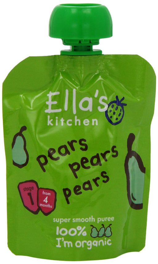 Ella's Kitchen Organic Pears First Tastes Baby Pouch 4+ Months 7 Pack - 70g - Meals at MyPerfumeShop by Ella's Kitchen