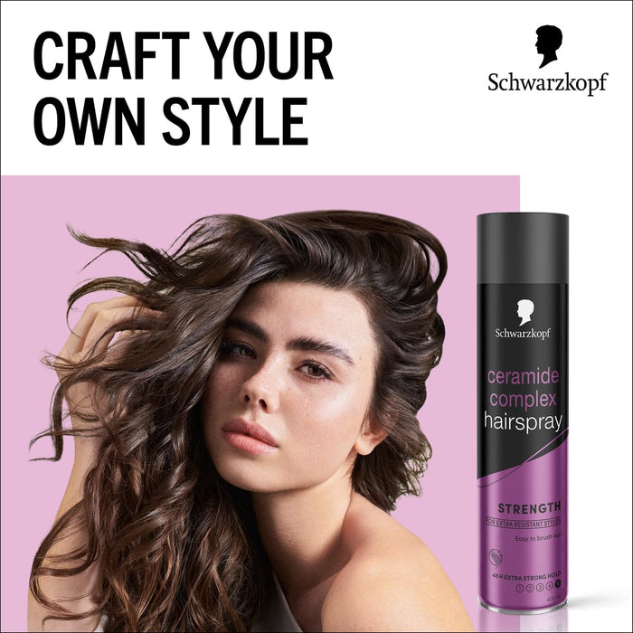 Schwarzkopf Styling Ceramide Complex Hairspray - 400ml - Styling at MyPerfumeShop by Schwarzkopf