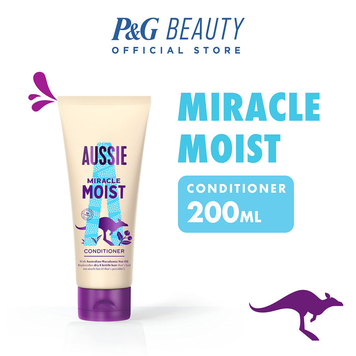 Aussie Miracle Moist Hair Conditioner 200ml - Conditioners at MyPerfumeShop by Aussie