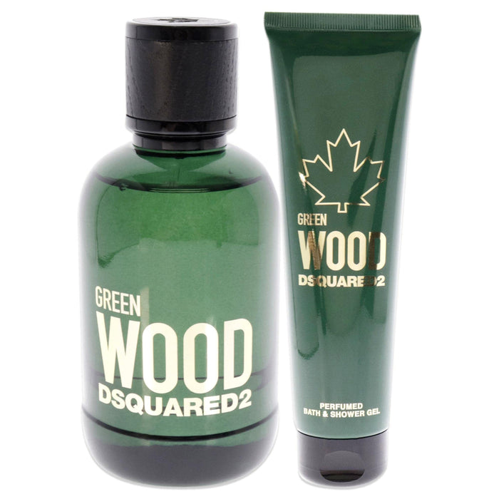 DSquared² Green Wood Gift Set 100ml EDT + 150ml Shower Gel - Fragrance at MyPerfumeShop by DSquared²