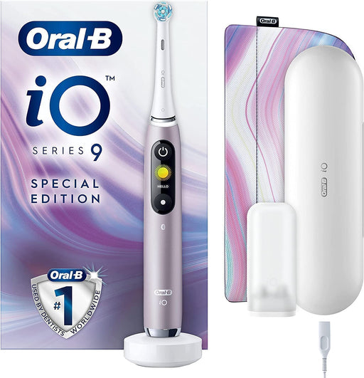 Oral-B iO9 Rose Quartz IMMERSE Toothbrush + Pouch - Rotating at MyPerfumeShop by Oral-B