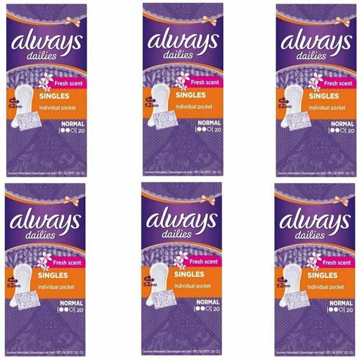 Always Dailies Folded And Wrapped Normal Fresh x 20 - Sanitary Towels at MyPerfumeShop by Always