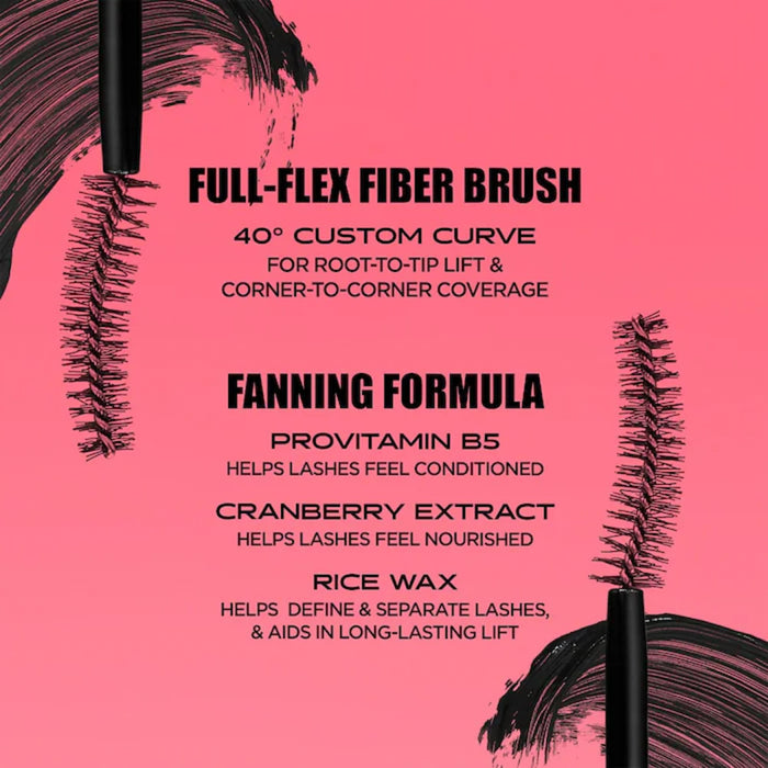 Benefit Fan Fest Fanning & Volumizing Mascara 8.5g - Hyper Black - Cosmetics at MyPerfumeShop by Benefit