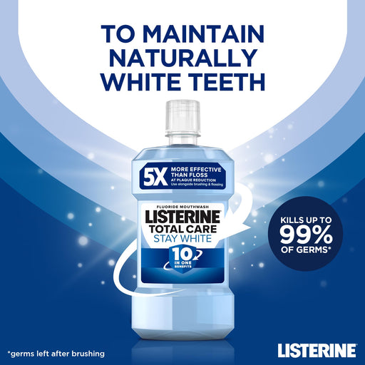 Listerine Stay White Mouthwash - 500ml - Mouth Fresheners at MyPerfumeShop by Listerine