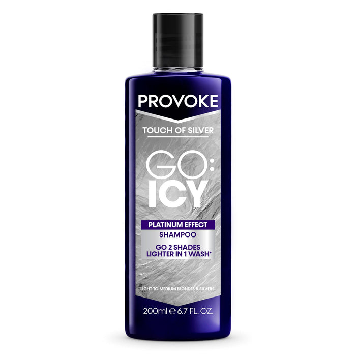 Provoke Touch of Silver Go Icy Platinum Effect Shampoo - 200ml - Shampoo at MyPerfumeShop by Provoke