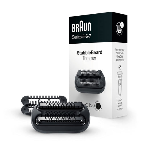 Braun EasyClick Stubble Beard Trimmer Attachment for Series 5, 6 and 7 Electric Shaver - Rotary Shavers at MyPerfumeShop by Braun