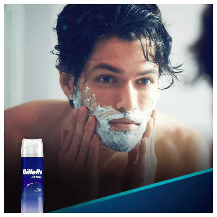 Gillette Series Sensitive Shave Foam - 250ml - Shaving Soap/Foam/Gel at MyPerfumeShop by Procter & Gamble